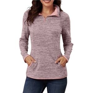 Women’s Cozy Fleece Quarter-Zip Pullover S NWT
